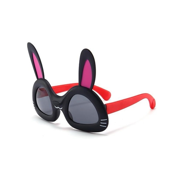 Babyhug  Bunny Ears Round Sunglasses  - Red